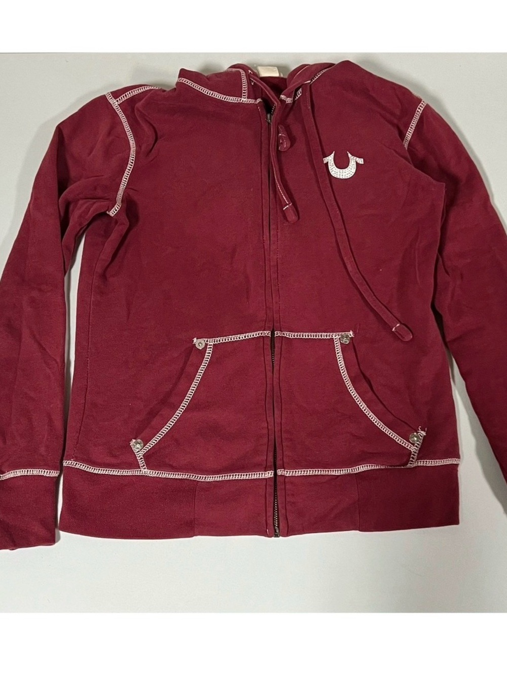 True Religion ‘True Crew 56’ Diamond Logo Sweater Sweatshirt Hoodie Size S ♥️✨